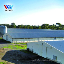 prefab steel structure chicken farm building , chicken broiler poultry farm house design shed for10000 chickens